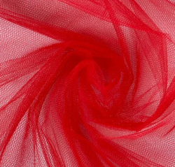 TECIDO TULE COMUM LISO VERMELHO