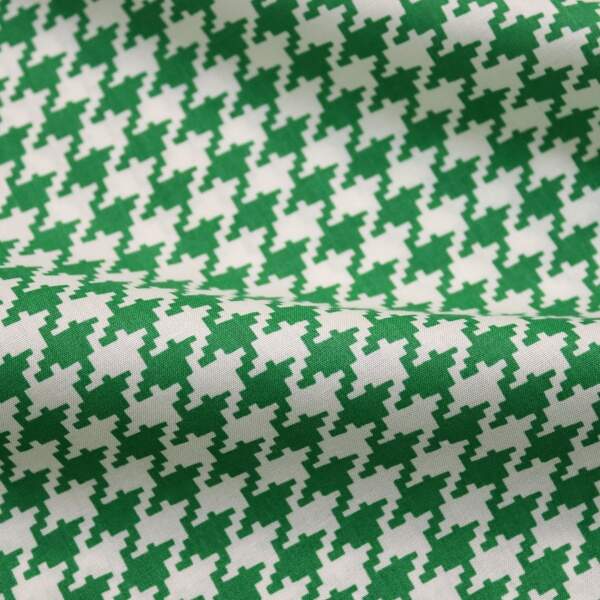 Tecido viscose xadrez pied de poule verde - estoque tecidos cascavel
