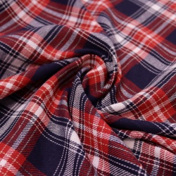 TECIDO FLANELA XADREZ MONTREAL AZUL E VERMELHO