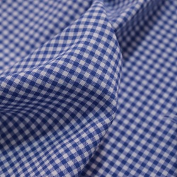TECIDO TRICOLINE CAMISARIA XADREZ AZUL ROYAL
