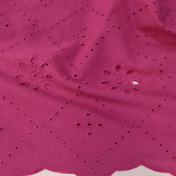 TECIDO LAYSE EMBRODERYE FUCSIA