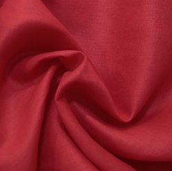 TECIDO CAMBRAIA DE LINHO VERMELHO