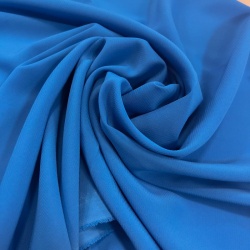 TECIDO MUSSELINE COM ELASTANO LISO AZUL OCEANO