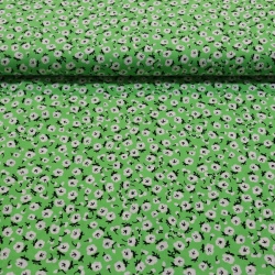 TECIDO VISCOSE DAMASCO FLORAL VERDE