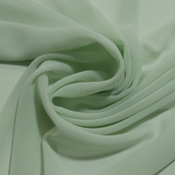 TECIDO MUSSELINE TOQUE DE SEDA LISO VERDE AGUA
