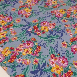 TECIDO VISCOSE C ELASTANO FLORAL DIGITAL AZUL CLAR
