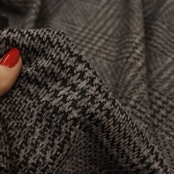 TECIDO LANZINHA TWEED XADREZ CINZA E PRETO