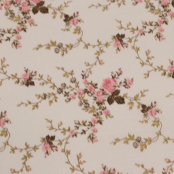 TECIDO TRICOLINE EST FLORAL SARAH FUNDO BRANCO
