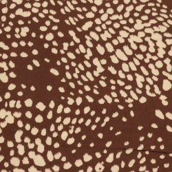 TECIDO VISCOLINHO ESTAMPADO BAMBI MARROM/OFF