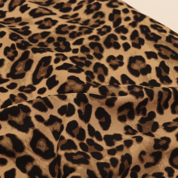 TECIDO VISCOLINHO ESTAMPADO ONÇA 